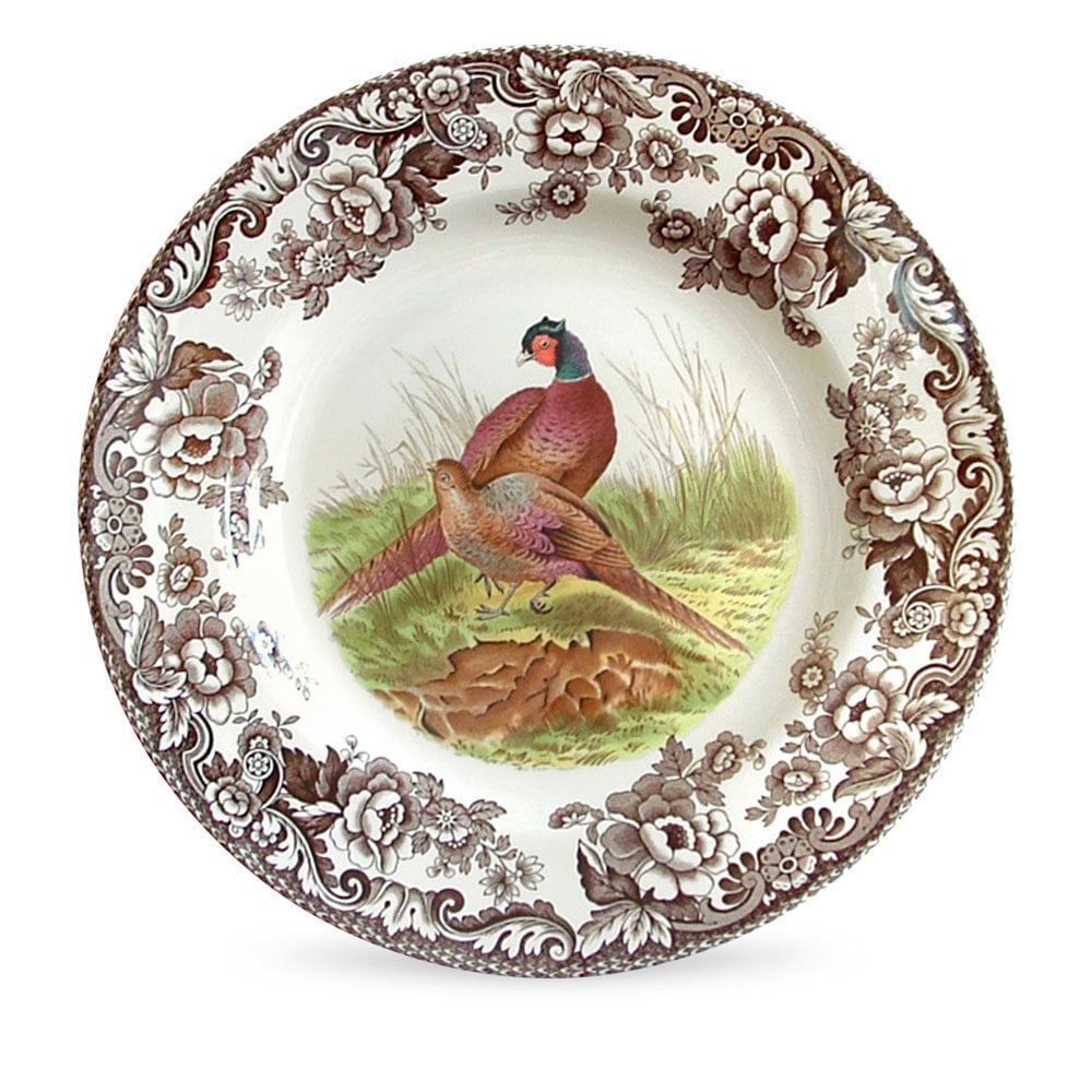 Woodland Salad Plate 8 Inch, Pheasant - Robert's-SPODE | PORTMERION-Robert's