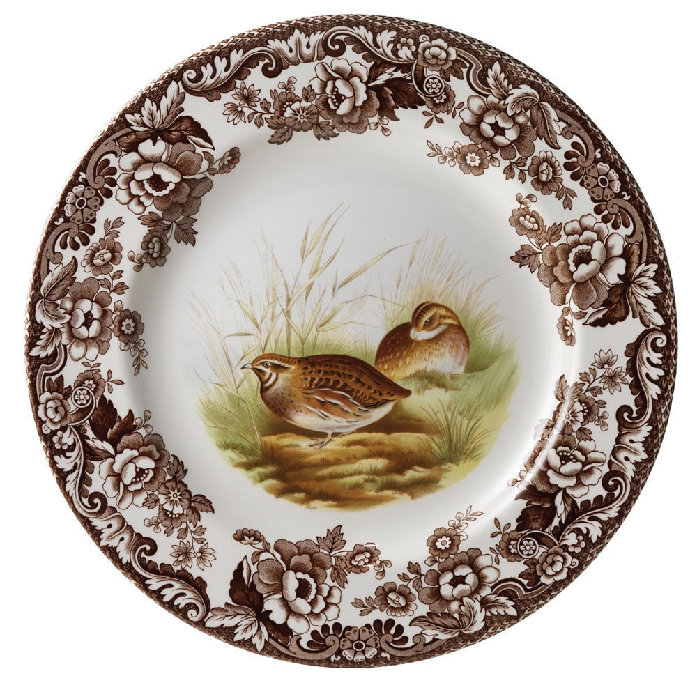 Woodland Salad Plate 8 Inch, Quail - Robert's-SPODE | PORTMERION-Robert's