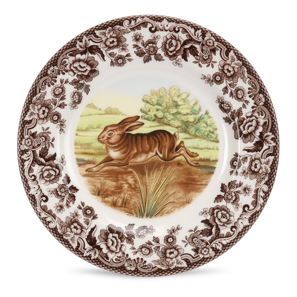 Woodland Salad Plate 8 Inch, Rabbit - Robert's-SPODE | PORTMERION-Robert's