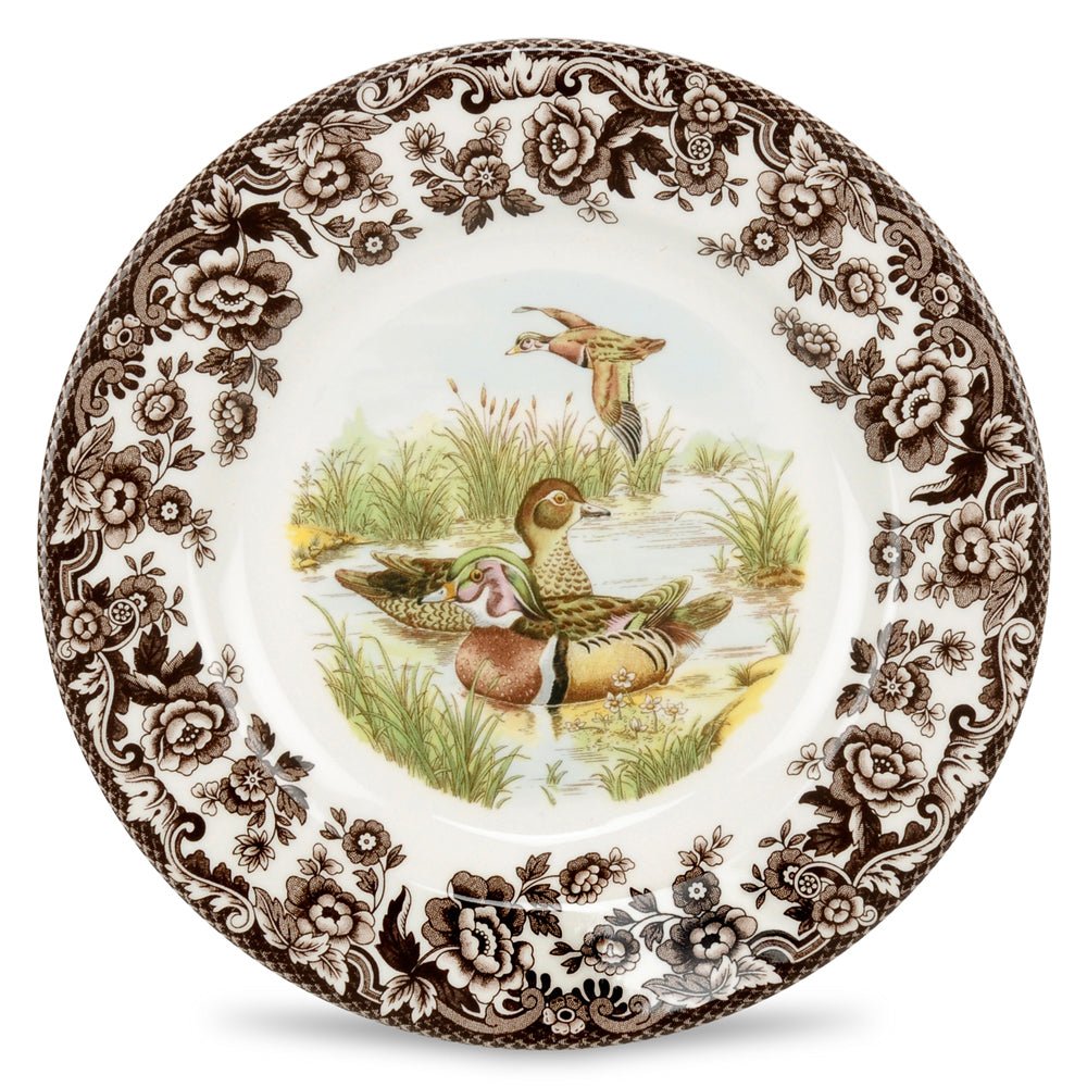 Woodland Salad Plate 8 Inch, Wood Duck - Robert's-SPODE | PORTMERION-Robert's