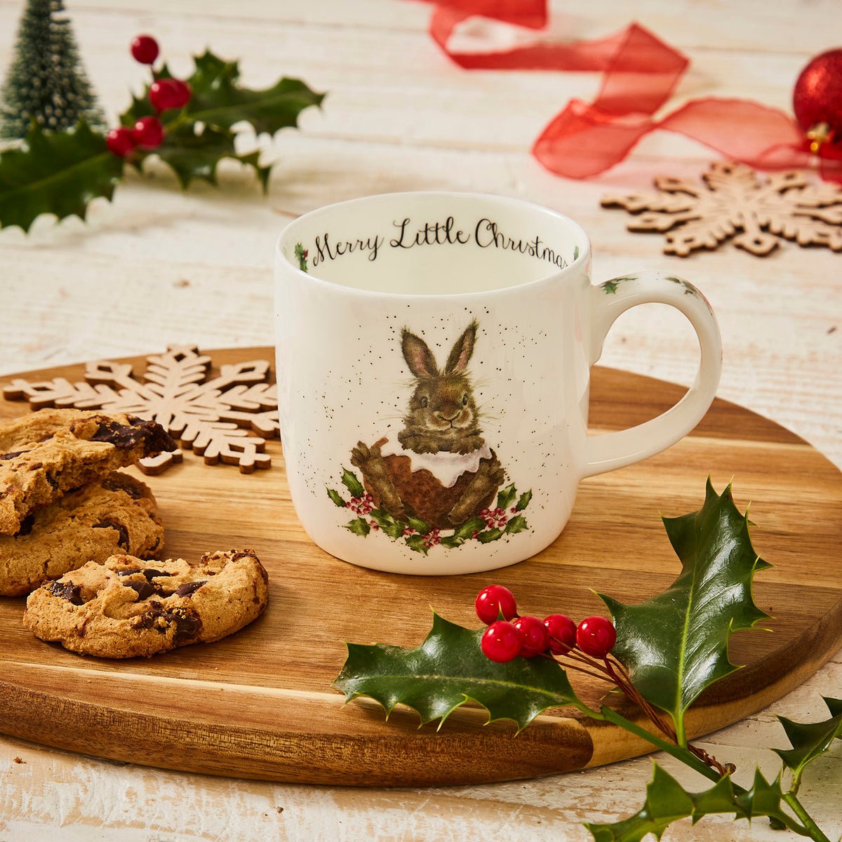 Wrendale Designs Merry Little Xmas Mug - Robert's-SPODE | PORTMERION-Robert's