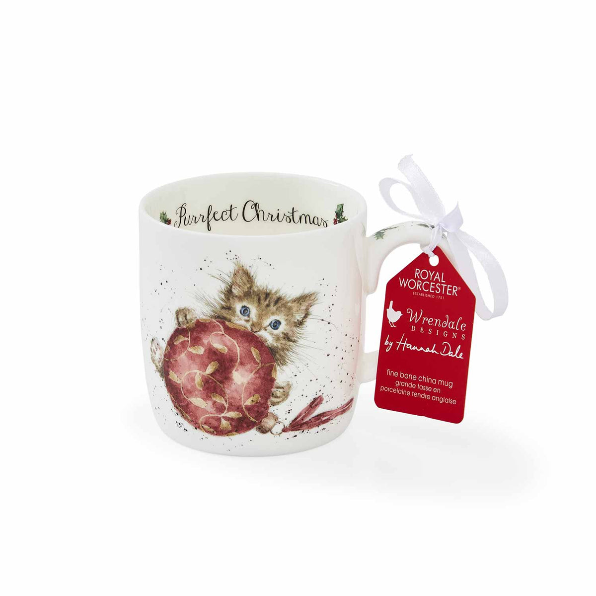 Wrendale Designs Purrfect Christmas Kitten Mug - Robert's-SPODE | PORTMERION-Robert's
