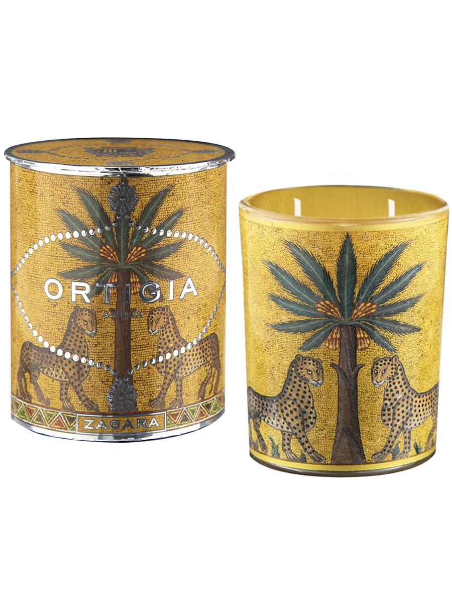 Zagara Decorated Candle Medium - Robert's-Ortigia Sicilia-Robert's