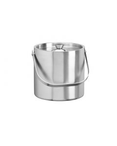 Brushed Stainless Double Insulated Ice Bucket