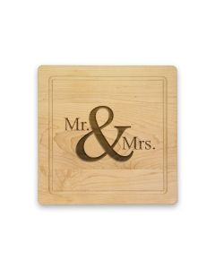 Mrs and Mrs Square Carving Board