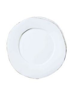 Vietri Lastra Dinner Plate - White
